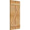 Ekena Millwork Joined Board-n-Batten Shutters w/Z-Bar, Rough Sawn Western Red Cedar, 21 1/2W x 43H, PR RBJ06Z21X043RWR - alternate 3